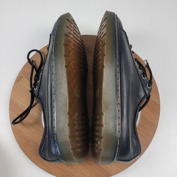 Doc Dr Martens Black Leather Shoes Mens Shoe Size 12 Farrell Lace Up - Picture 5 of 13